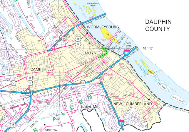 Lemoyne Bottleneck Department Of Project Location Map 5